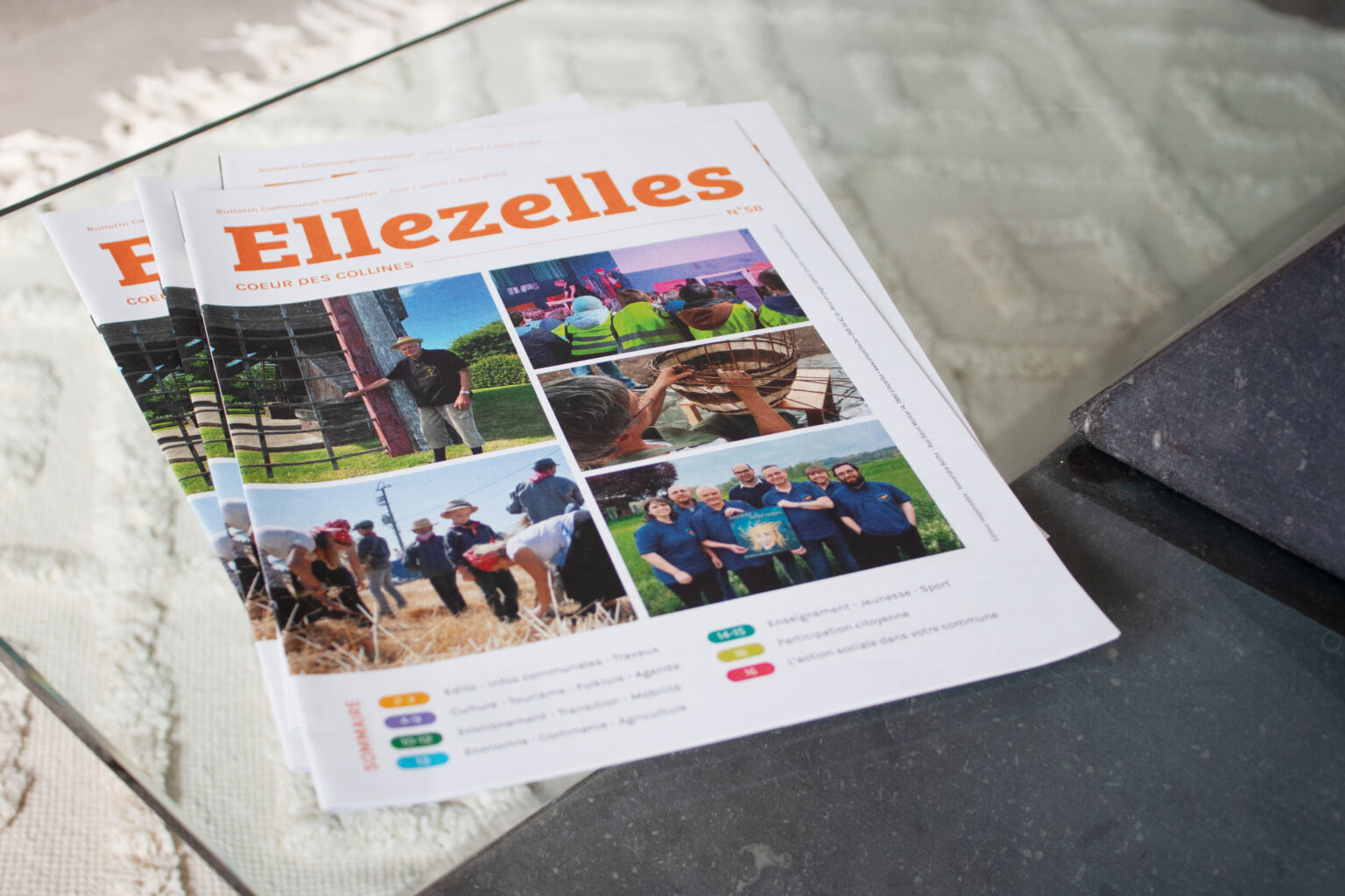 bulletin communal commune d'ellezelles upend studio graphisme mise en page